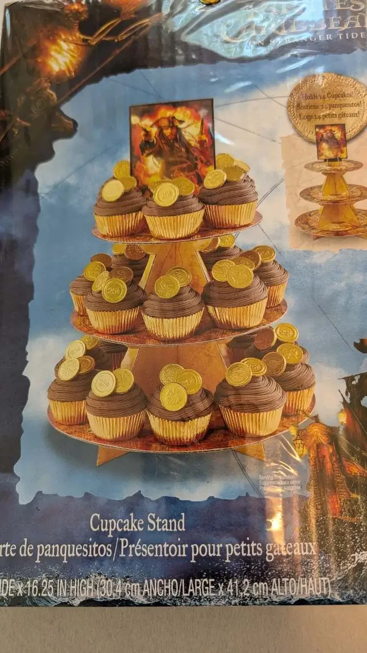 Wilton Disney Pirates of the Caribbean: On Stranger Tides Cupcake Stand NEW